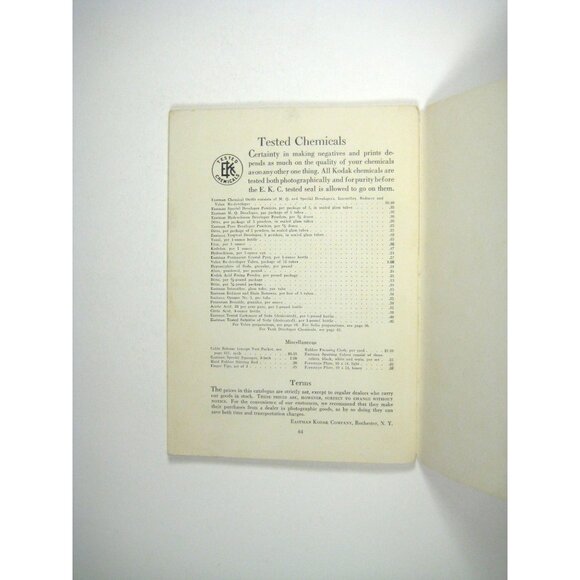 Vintage 1924 Kodak Catalog Eastman Kodak Co Camera Supplies Booklet READ - Picture 9 of 11
